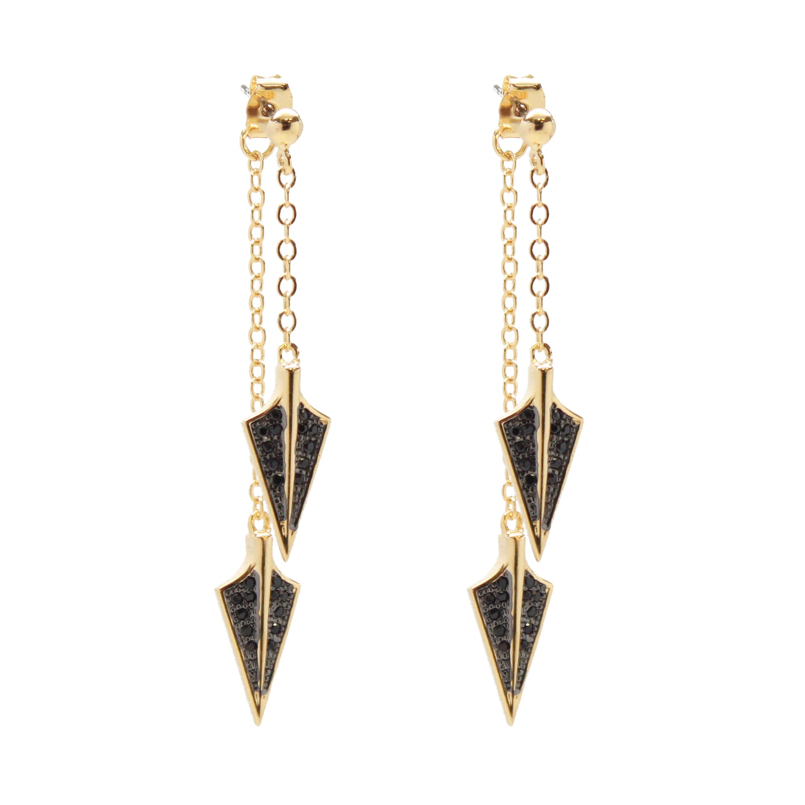 Sioux Arrowhead Drop Earrings