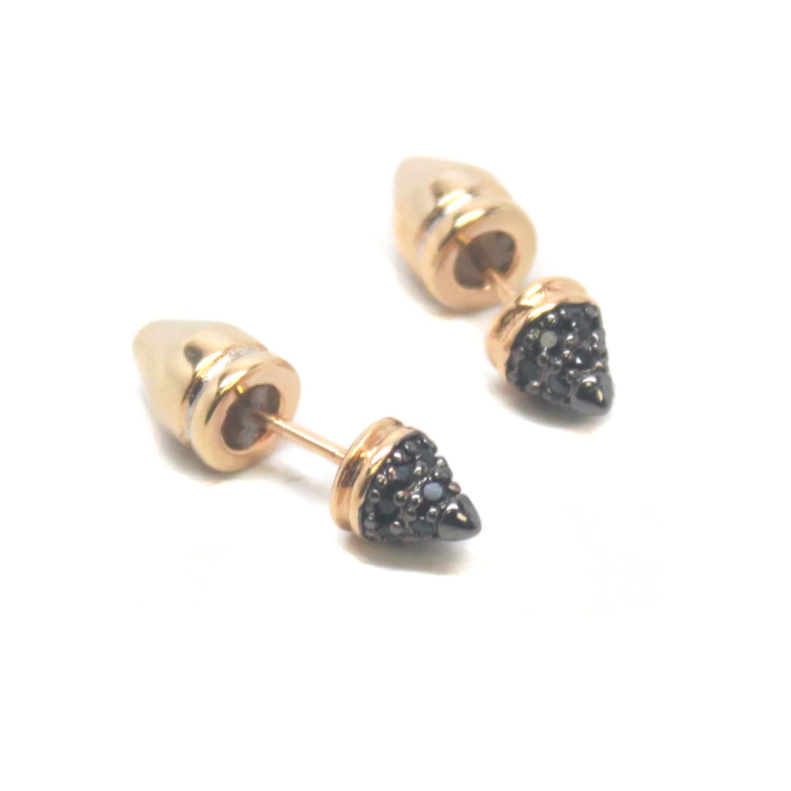 Pave Mini Spike Post Stud Earrings