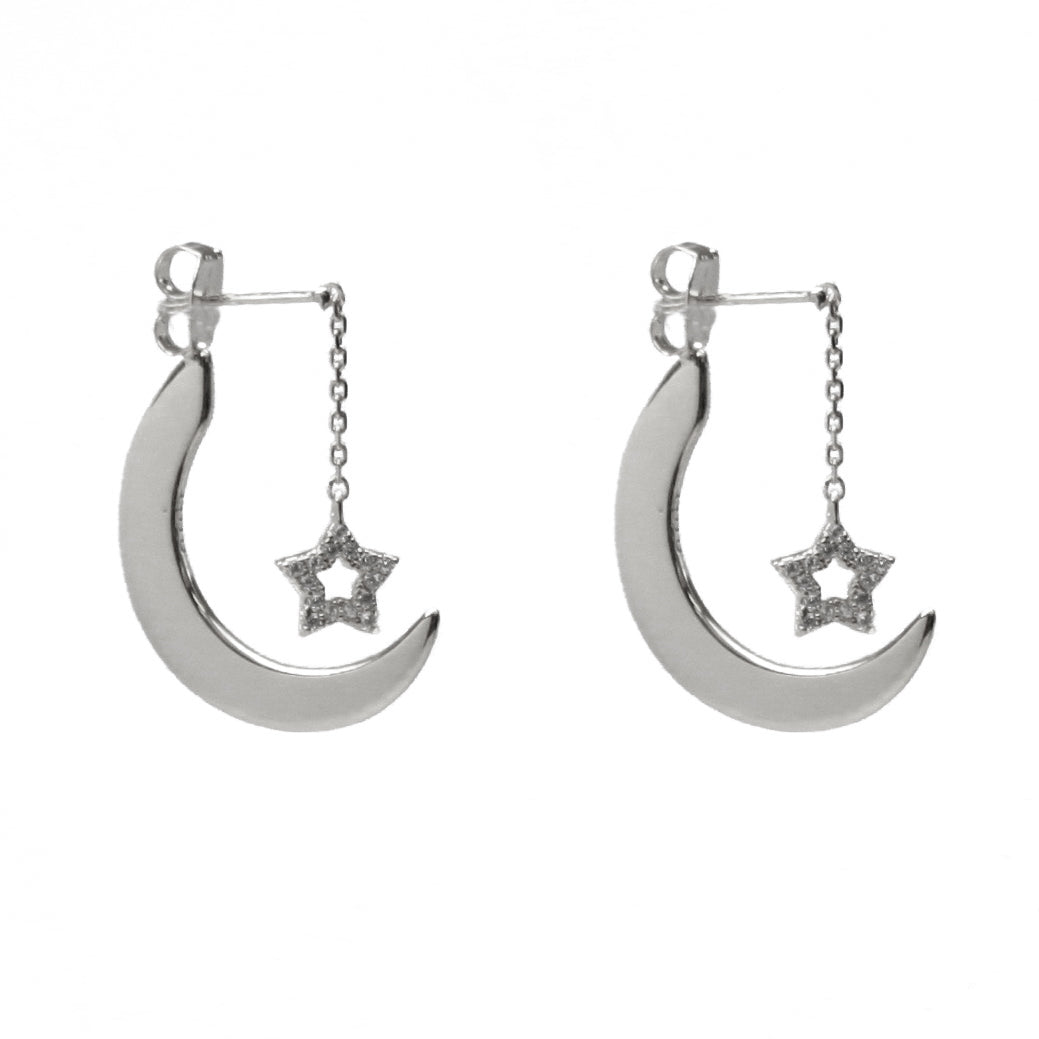 Christine Star Moon Earrings