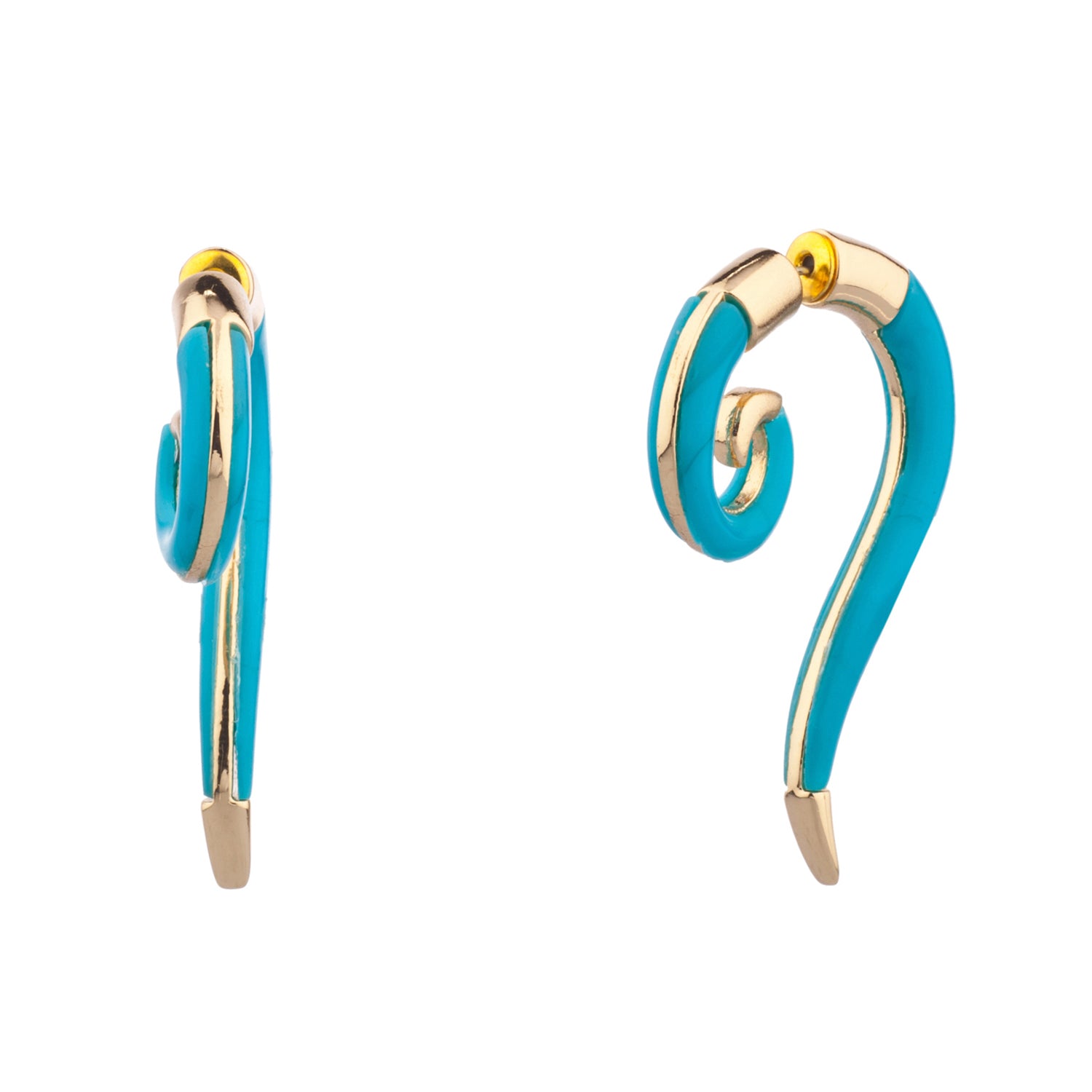 Flowing Water Front-Back Earrings