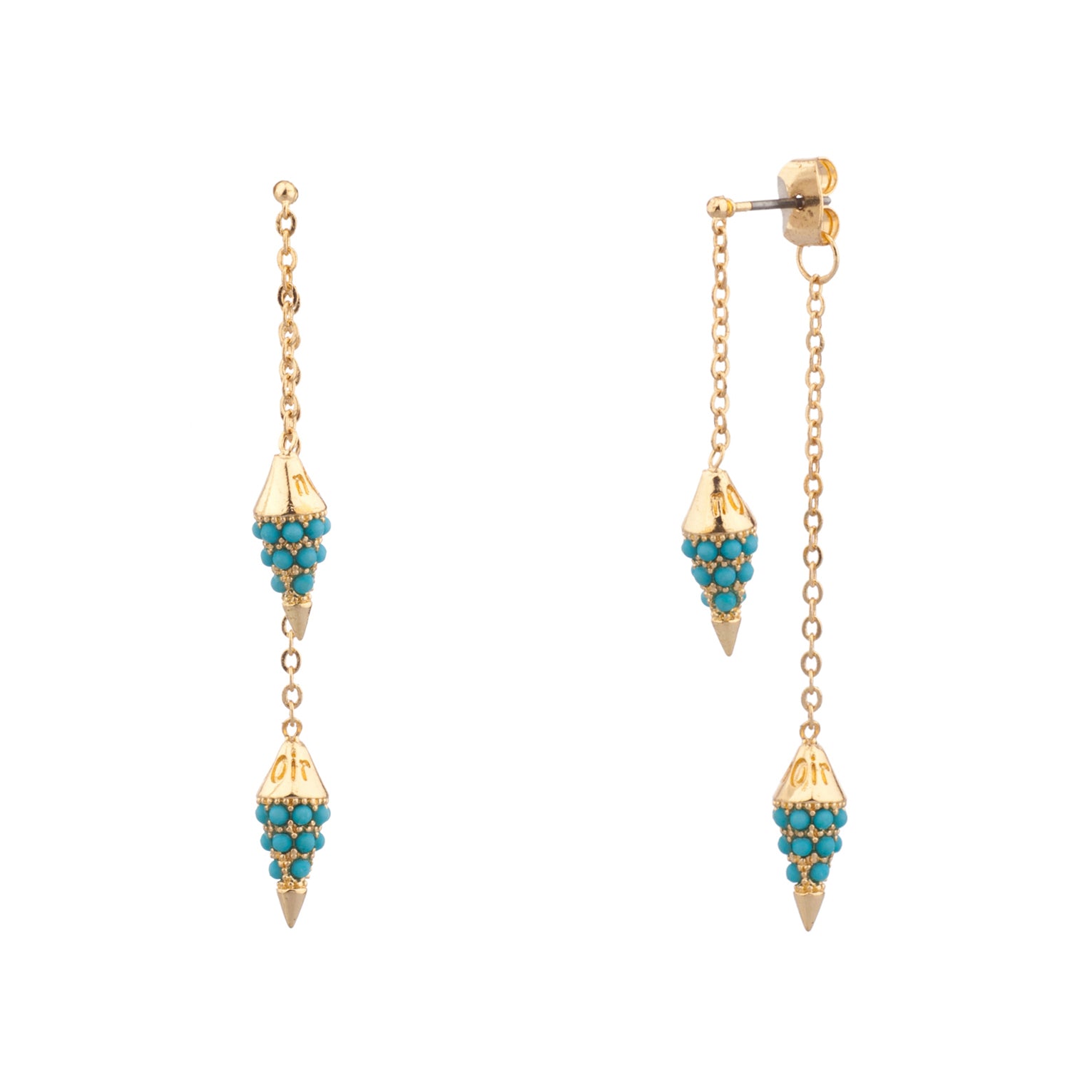 Tide Front-Back Earrings