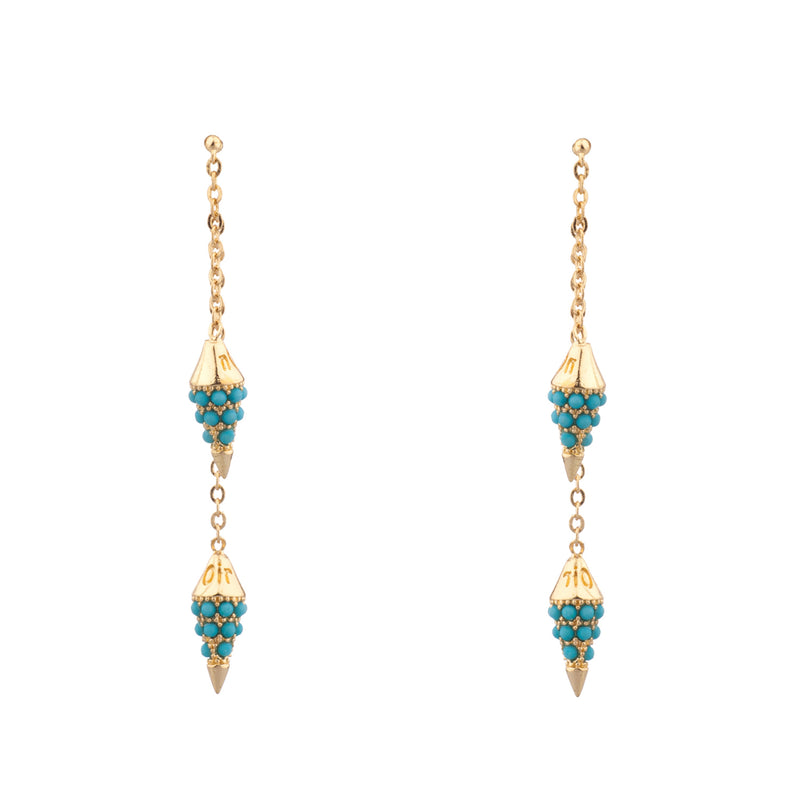 Tide Front-Back Earrings