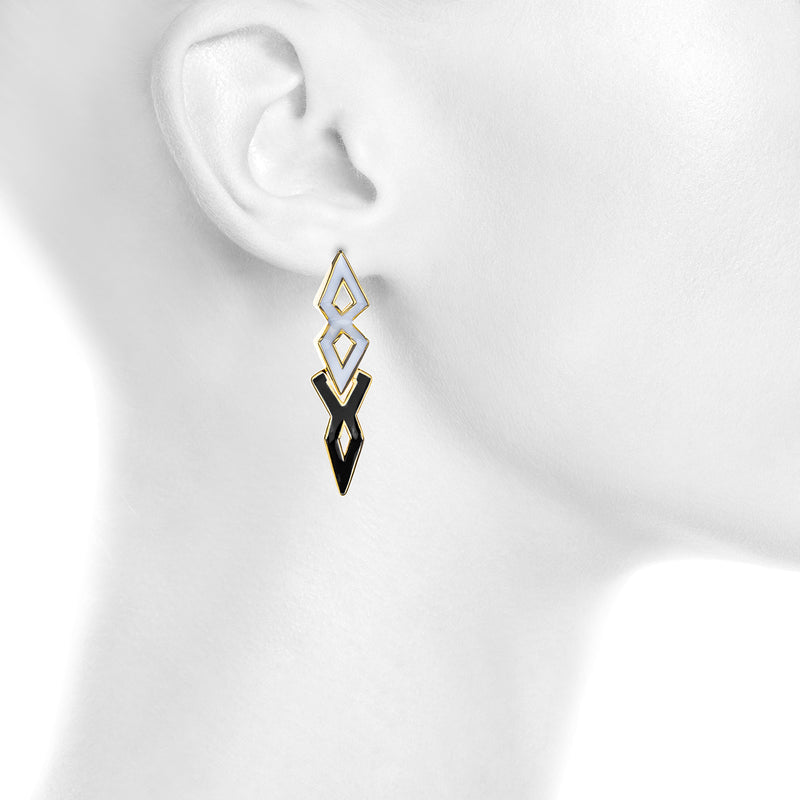 Sandi Tree Spike Stud Earrings - nOir Jewelry