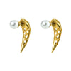 Patti Front-Back Earrings with Pearl
