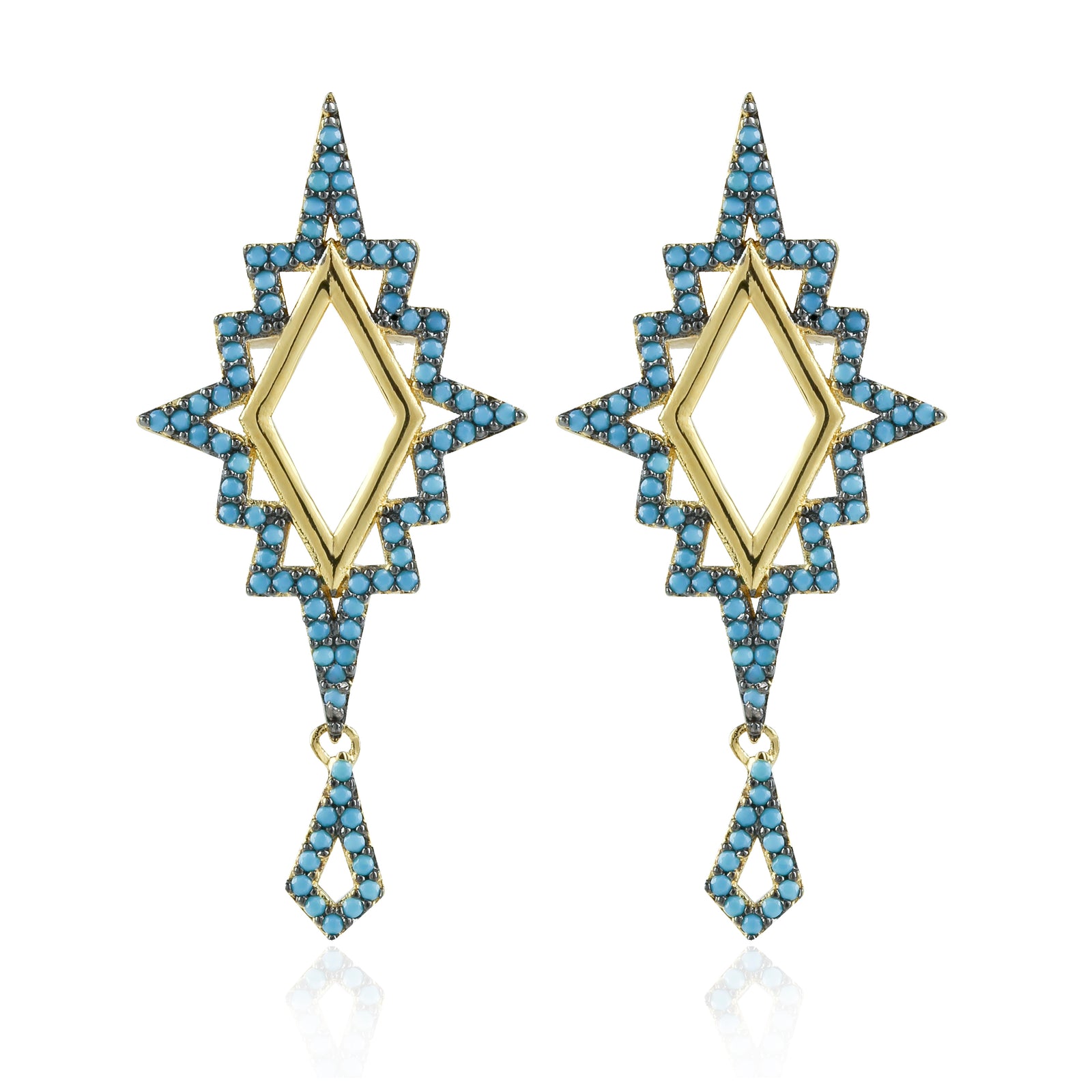 Luster Earrings White Opal/gold Size Os