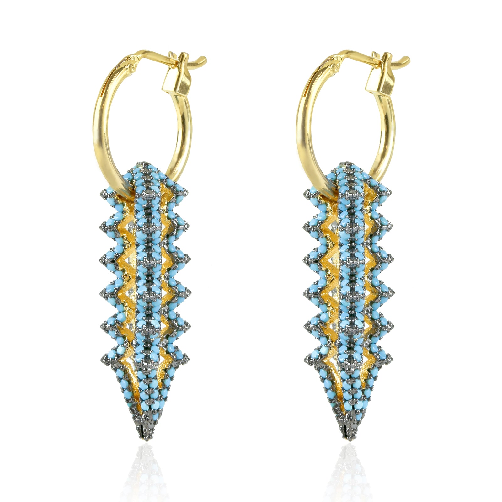 Wind River Earrings White Opal/gold Size Os