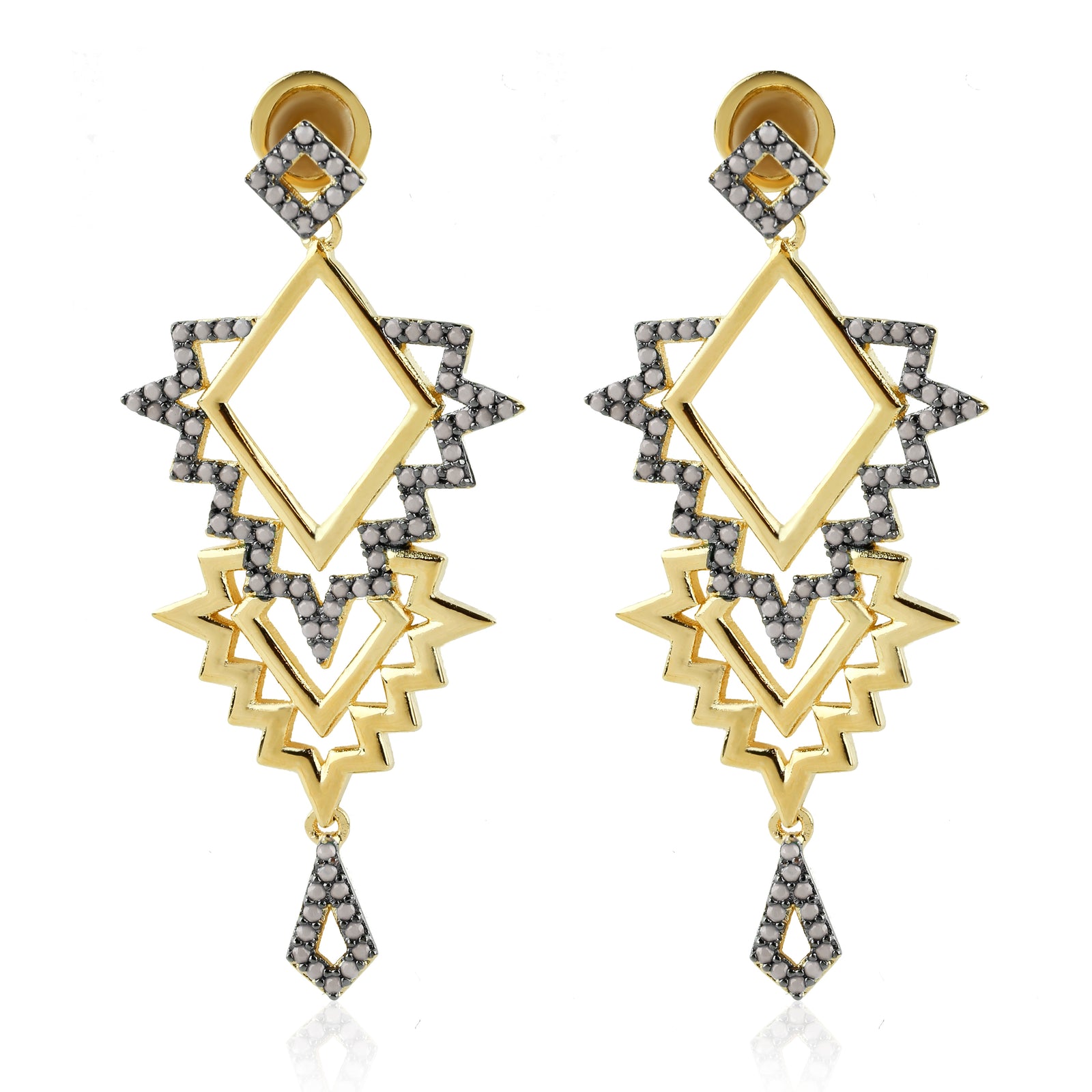 Tatina Earrings White Opal