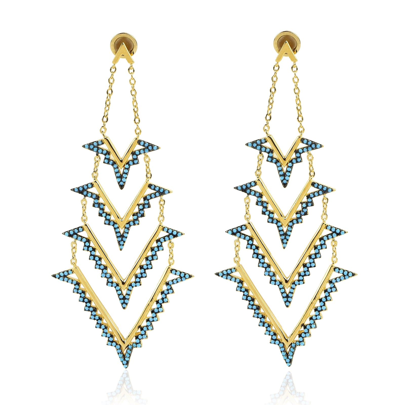 Sierra Nevada Earrings White Opal/gold Size Os