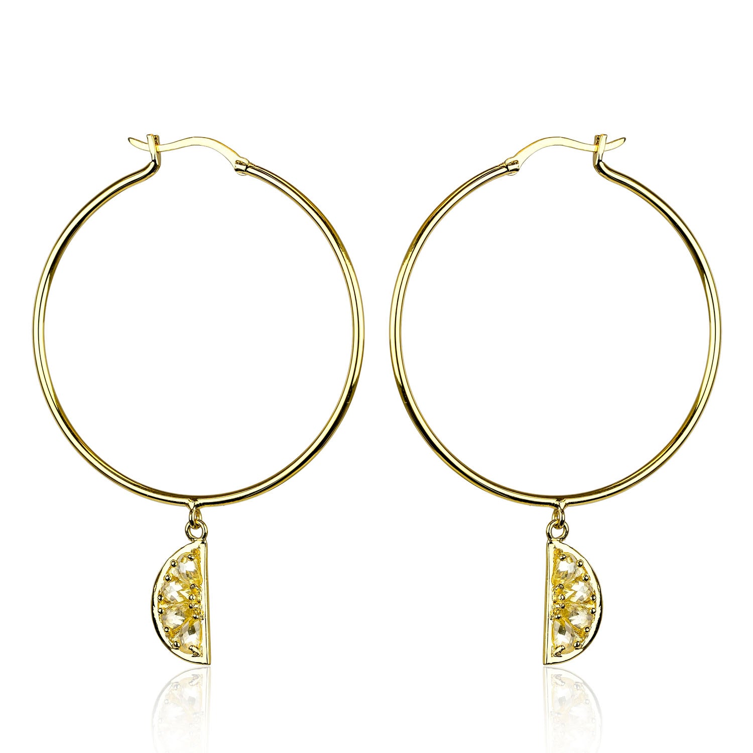 LEMON HOOP EARRINGS