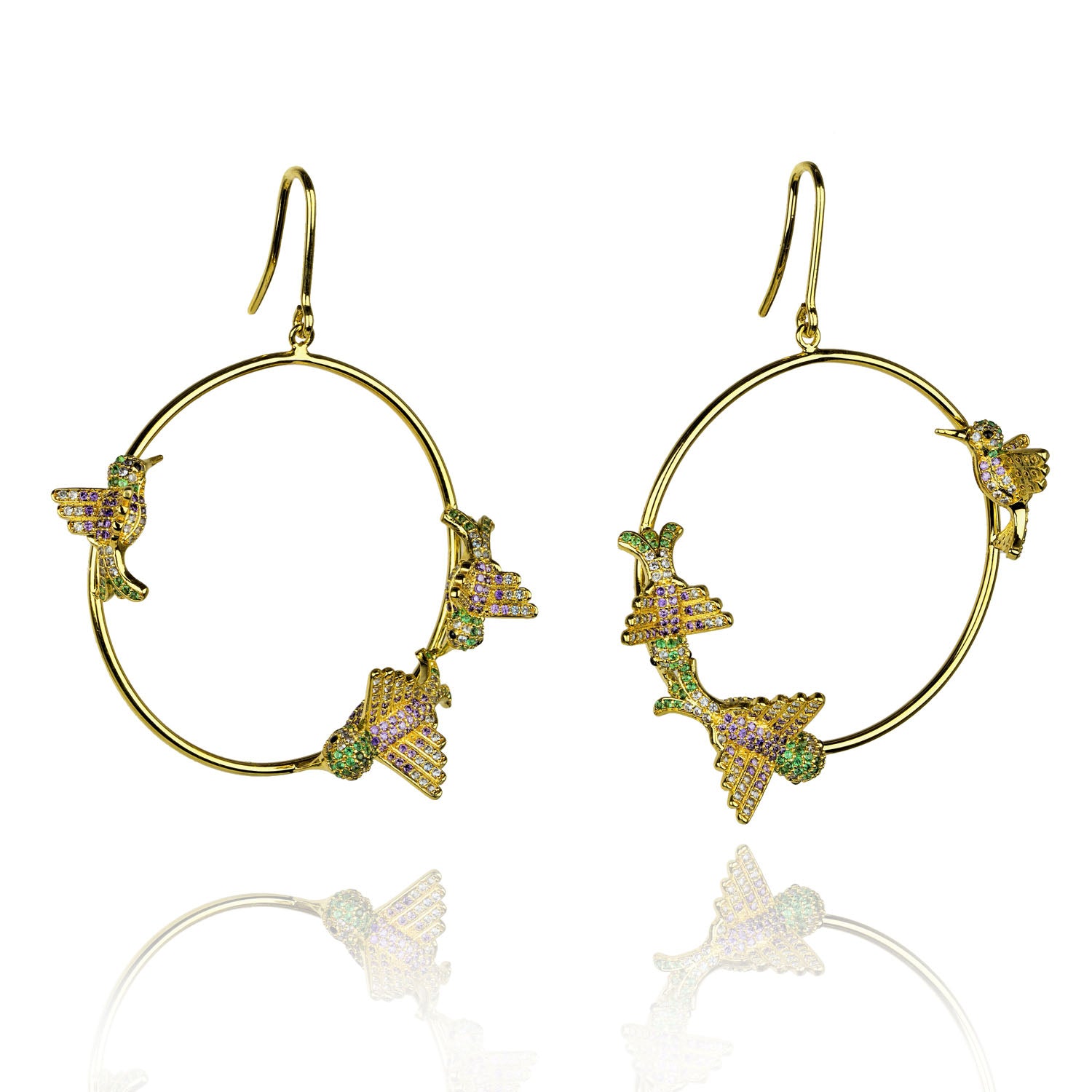 TROCHILUS HOOP EARRINGS