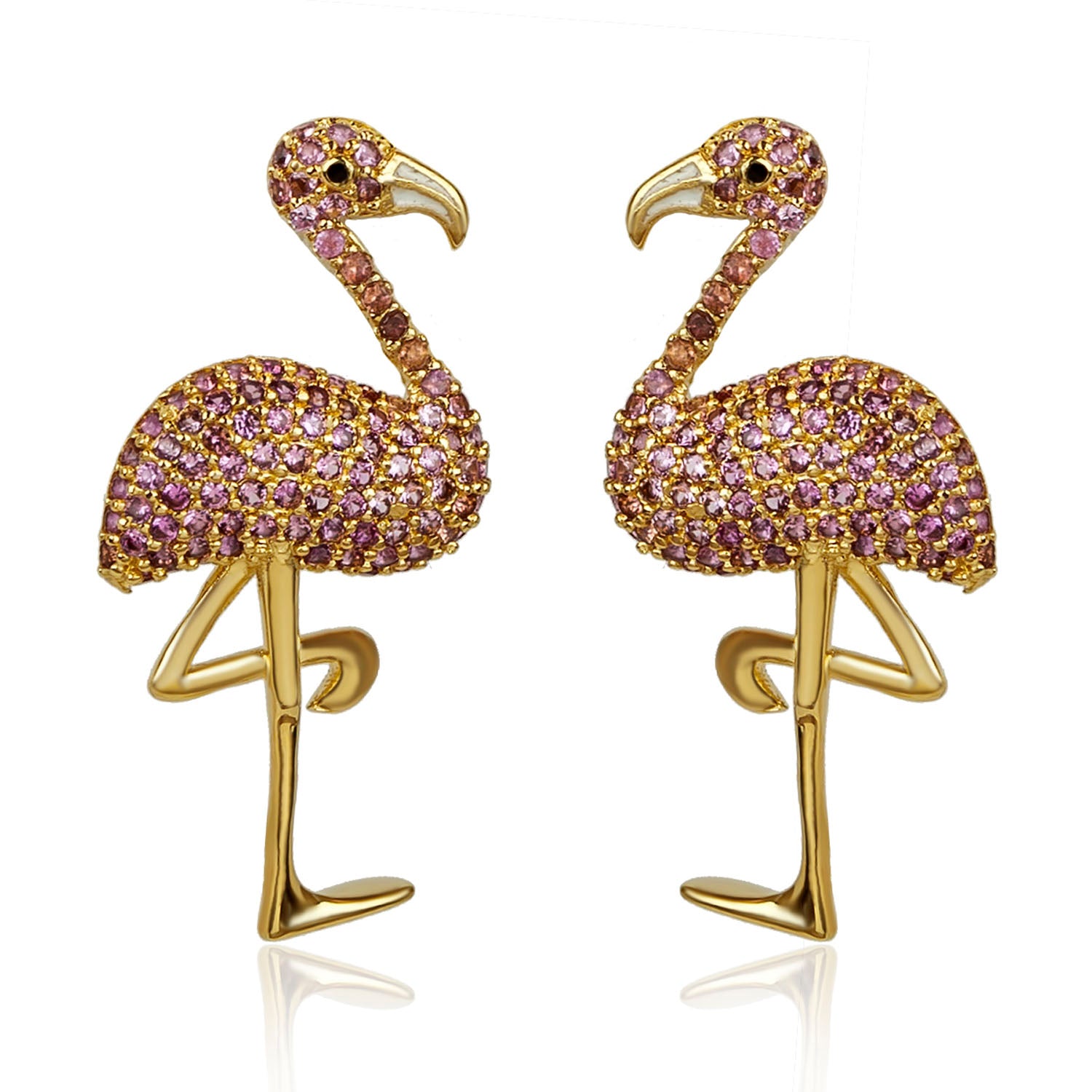 DANCING FLAMINGO EARRINGS