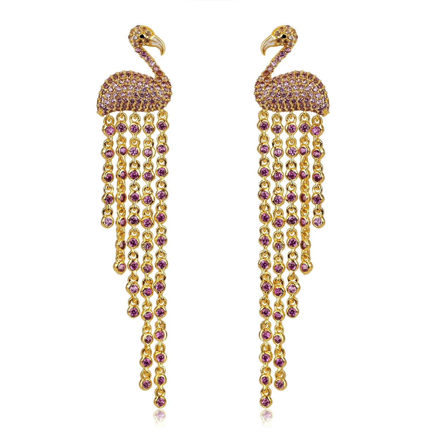 WAVY FLAMINGO EARRING