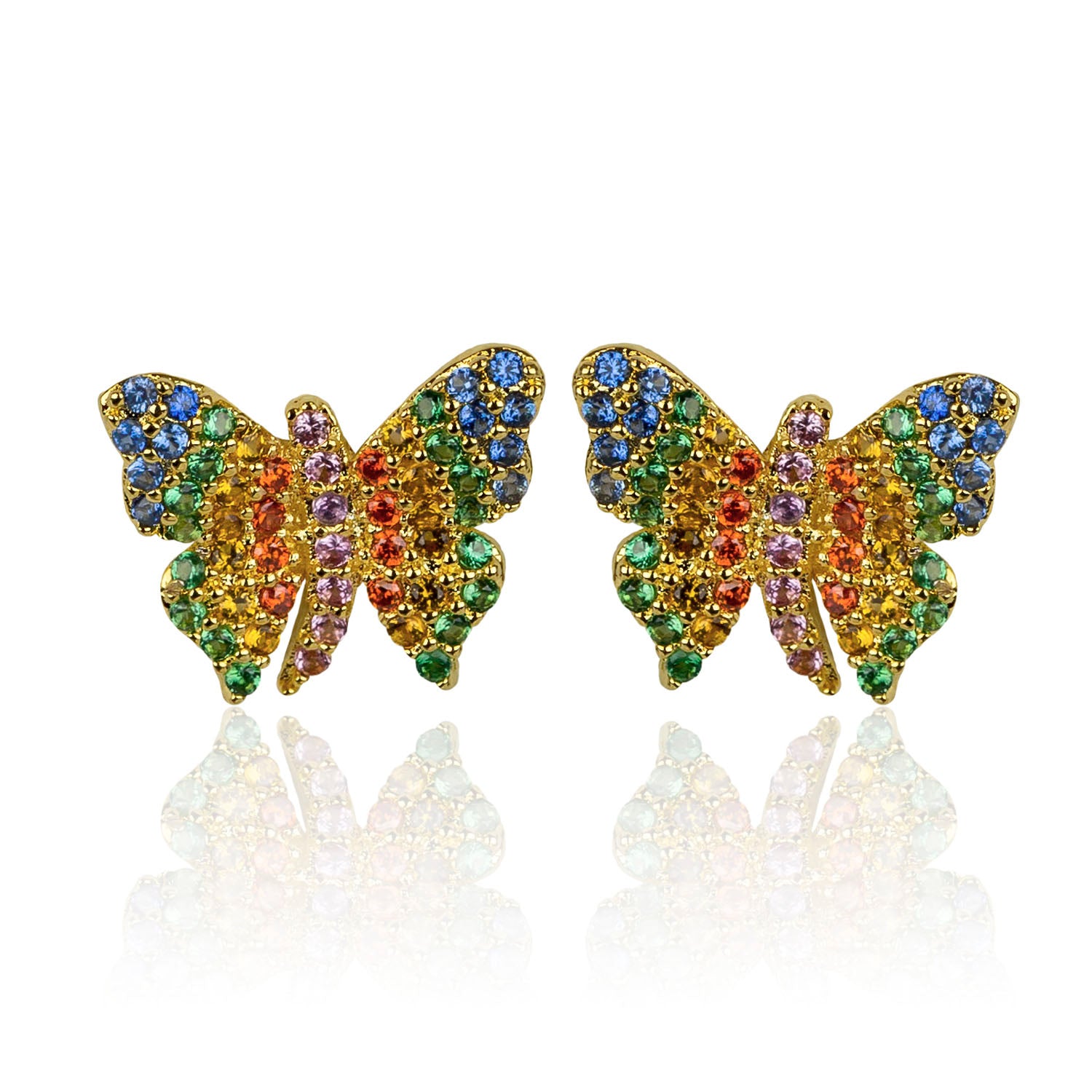 BUTTERFLY STUD EARRINGS