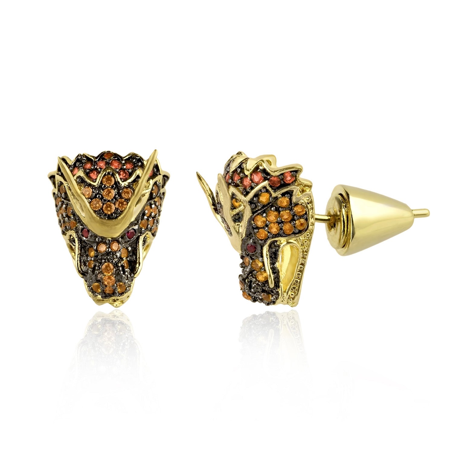 Dragon Head Stud Earring