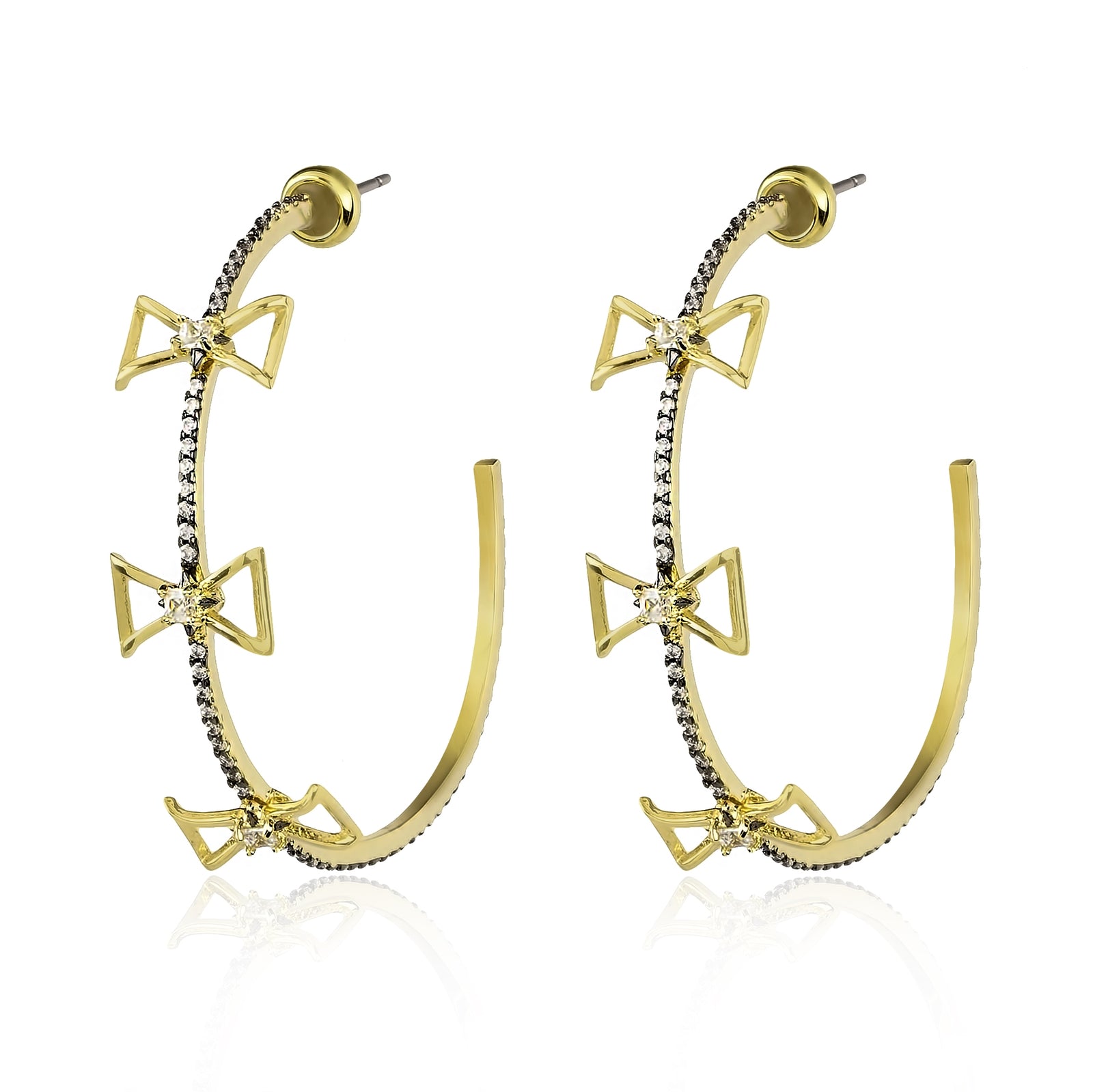 Embellished Earrings-Rhodium