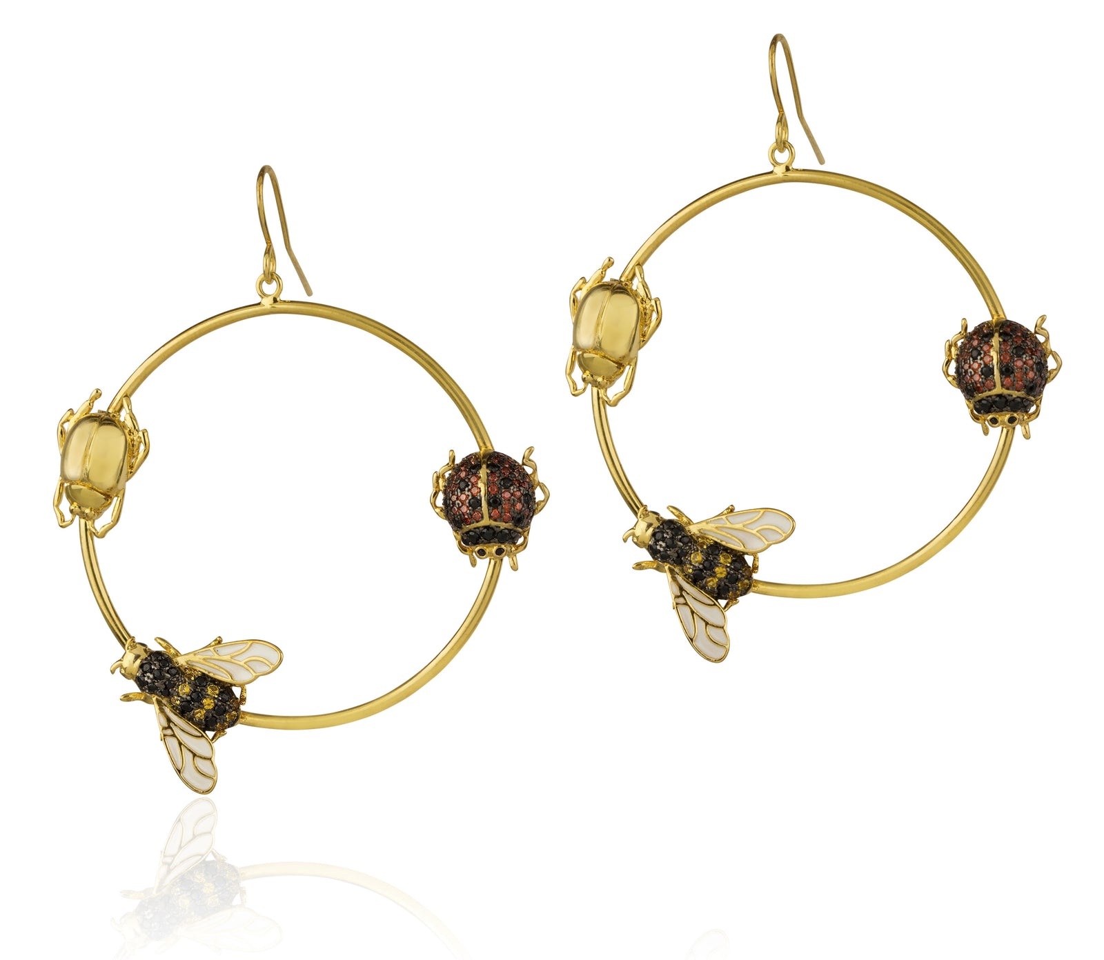 Assorted Bug Hoop Earrings