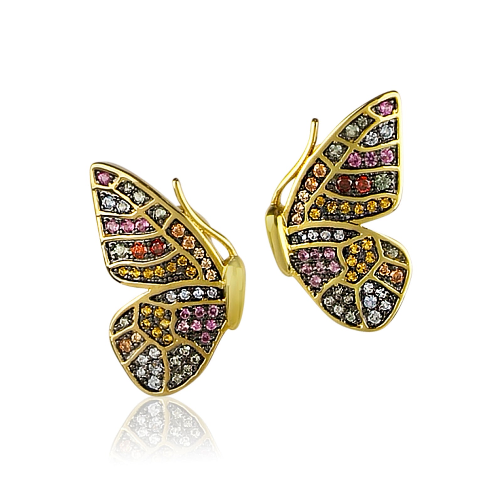 Butterfly Wing Stud Earrings