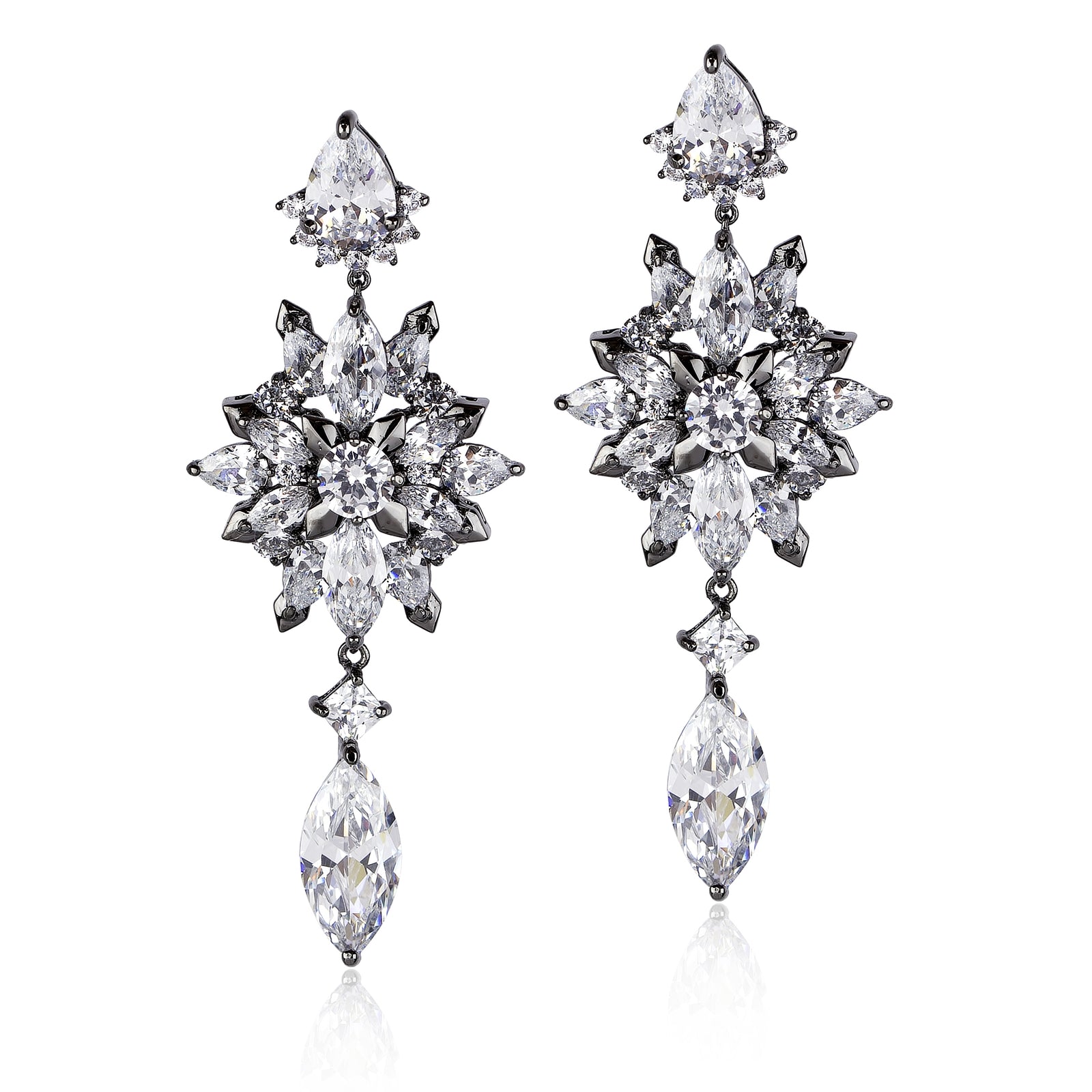 LUMINOUS EARRING - Rhodium