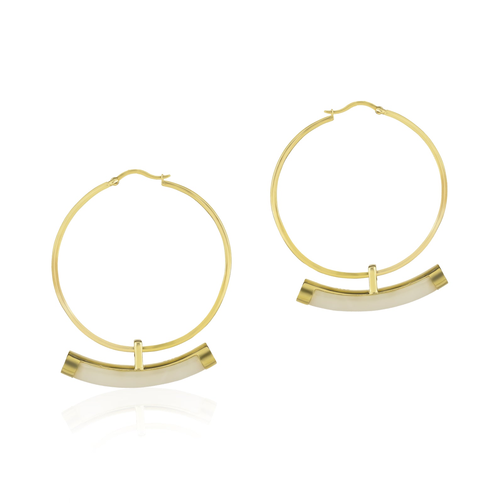 Crescent Hoop Earrings