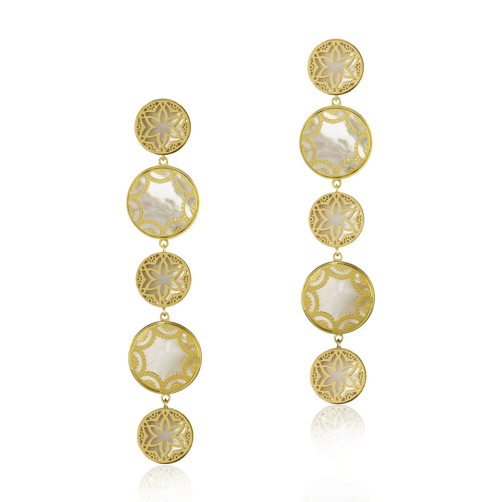 Saidia Linear Earring -Gold/Multi