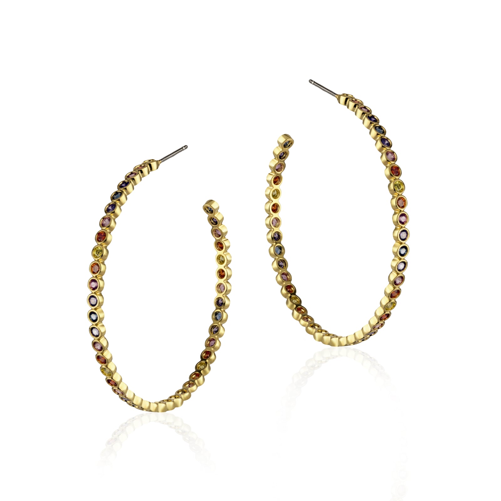 Baria Medium Hoop Earrings