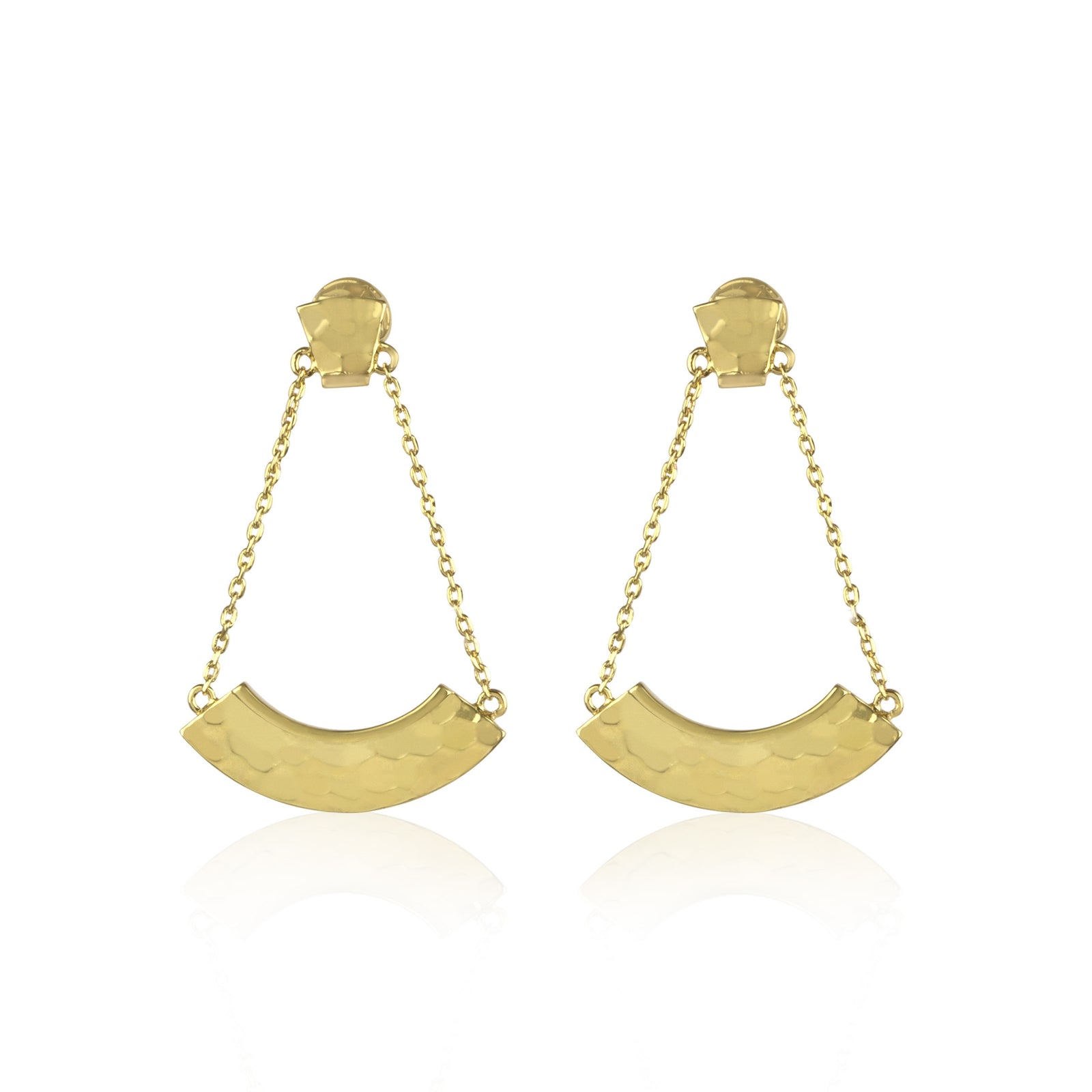 Dip Hammered Earrings