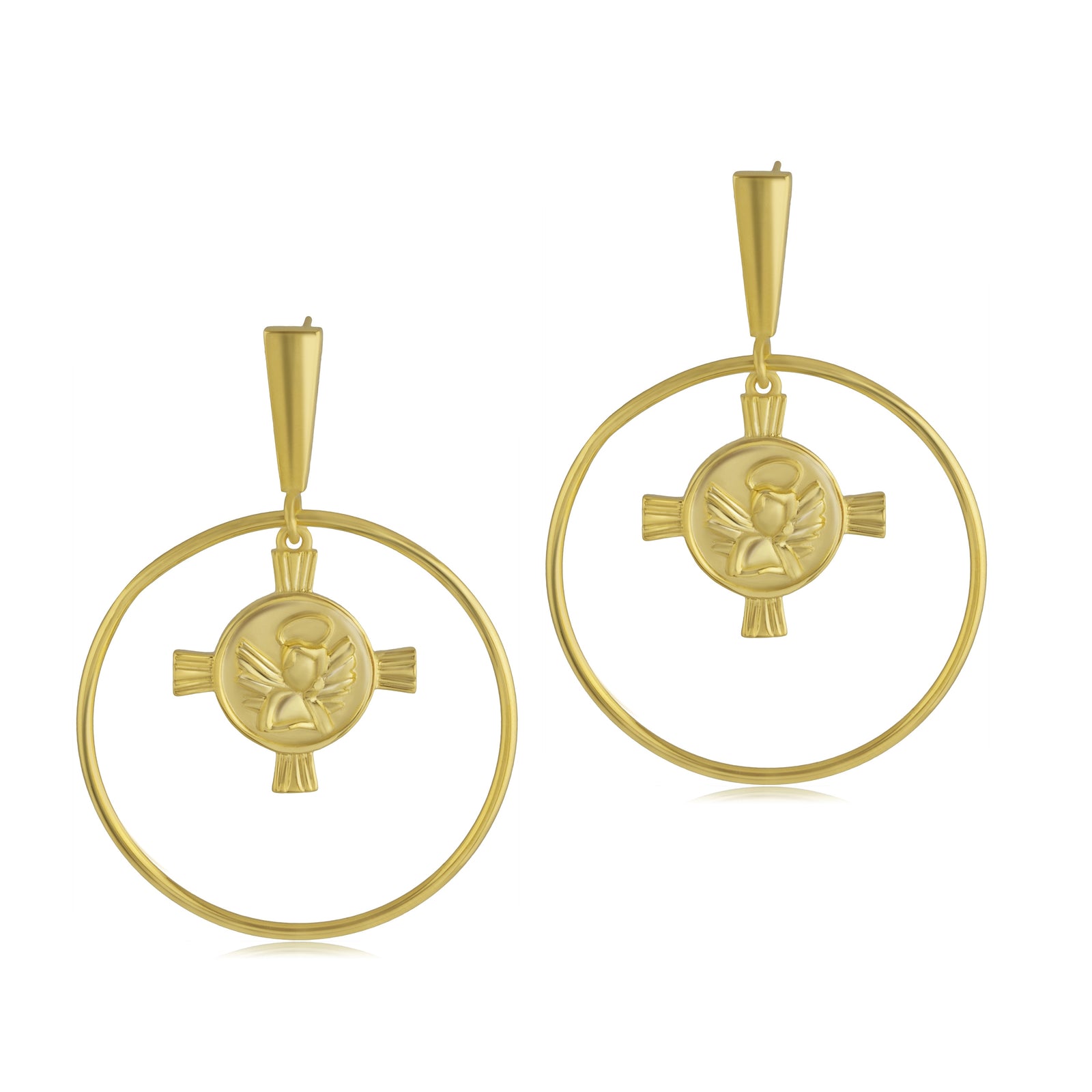 Cherub Pendant Earrings