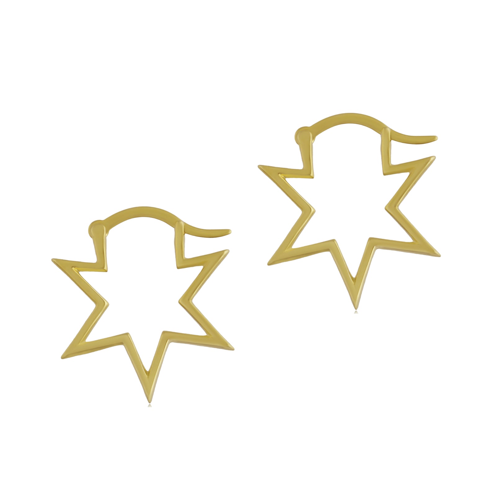 Star Shape Huggie Earrings