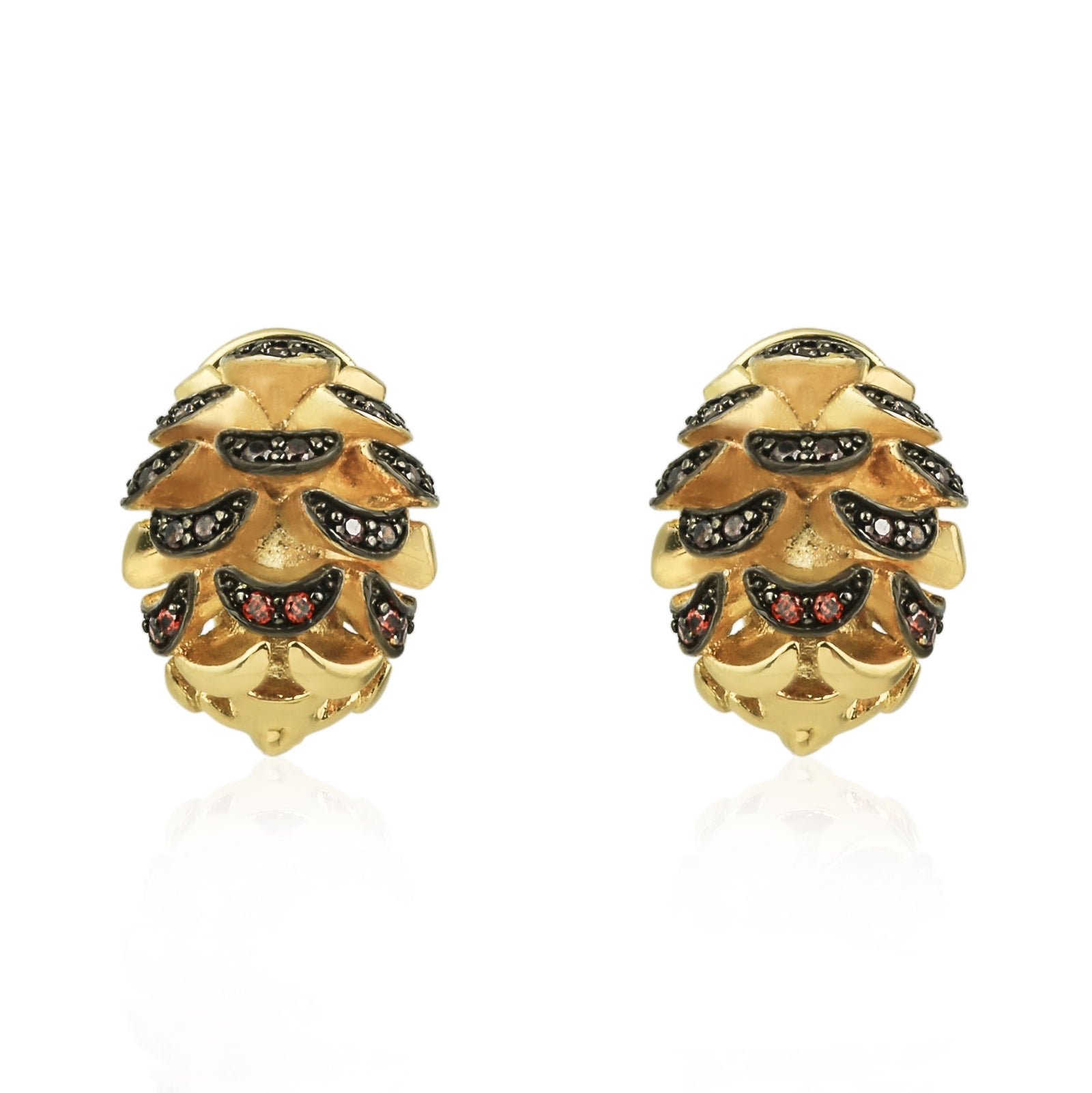 Pinecone Stud Earrings