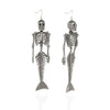 Mermaid Skeleton Dangle Earrings