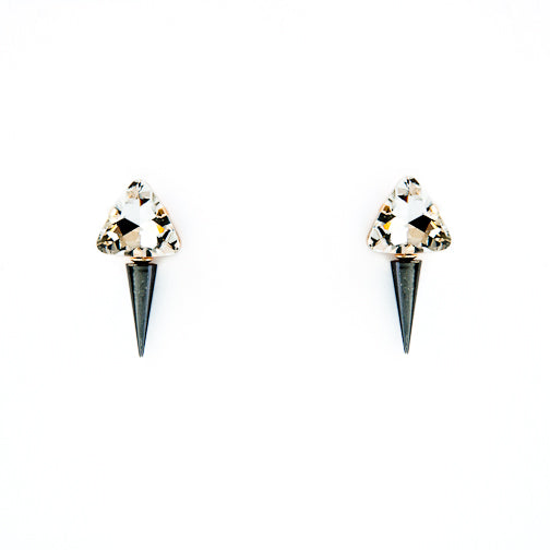 Crystal Spike Drop Earrings