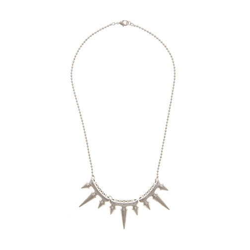 Triple Spikes Pendant Necklace