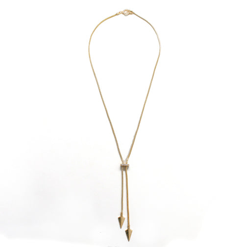 Hola Double Arrowhead Adjustable Neckalce