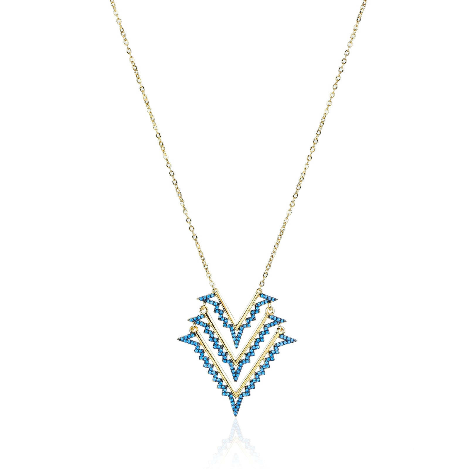 Cascade Necklace White Opal/gold Size Os