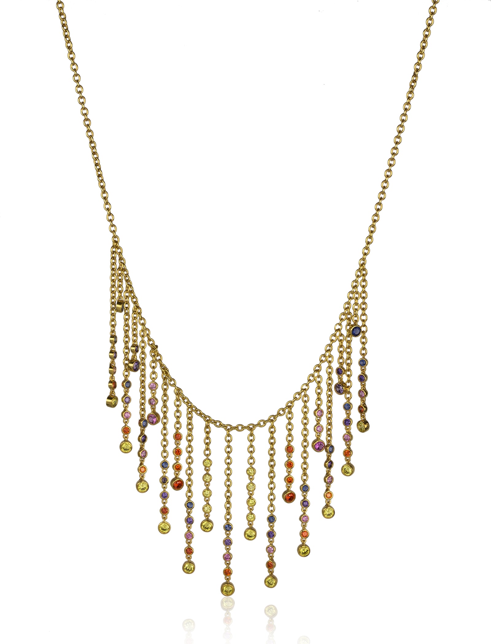 Cabras Drop Fringe Necklace