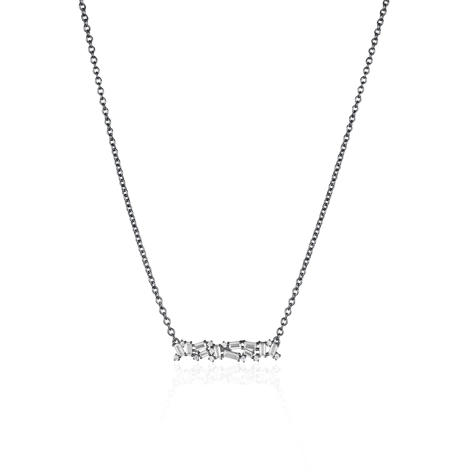 Récolter Small Necklace-Rhodium