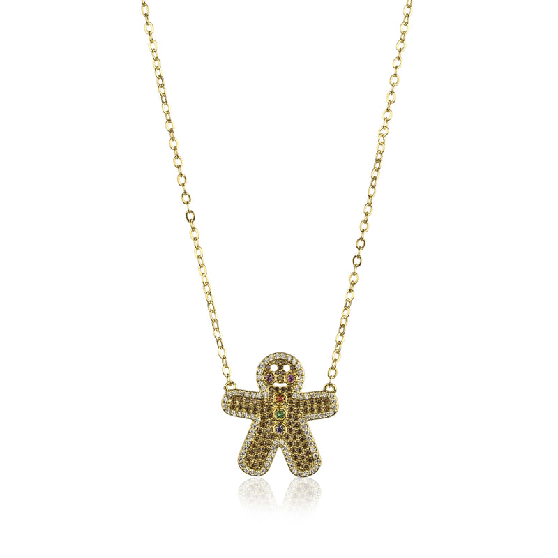 Gingerbread Man Necklace