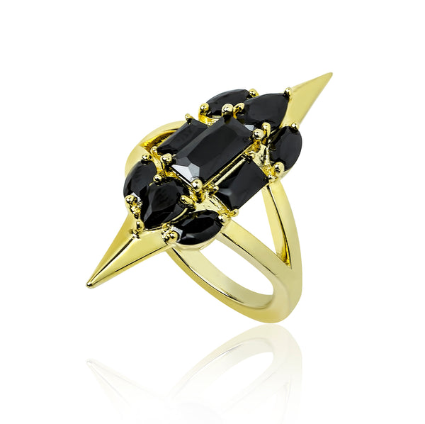 Sharp Edges Ring - nOir Jewelry