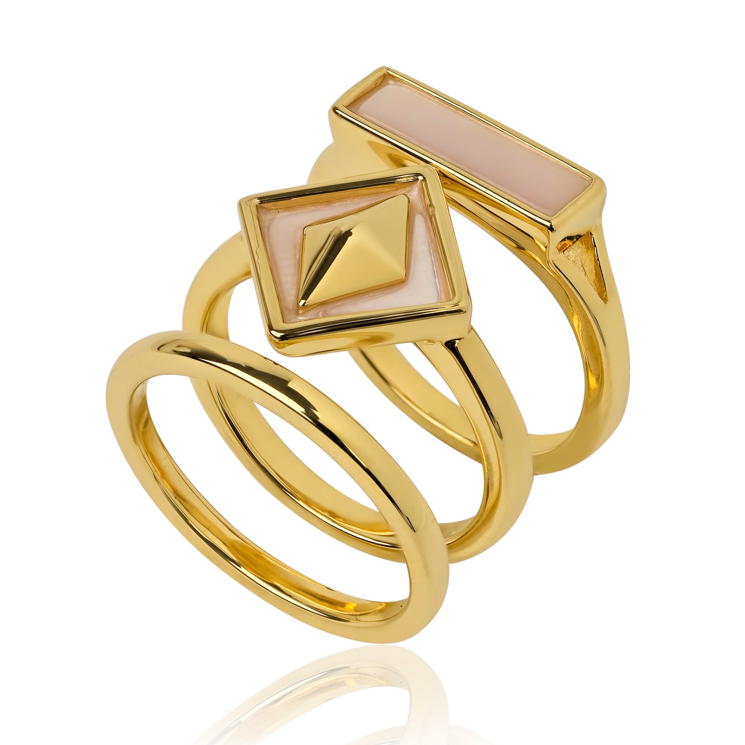 KALEIDOSCOPE RING SET