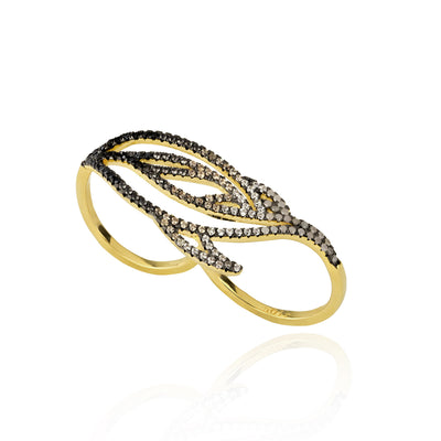 LUSTROUS DOUBLE RING