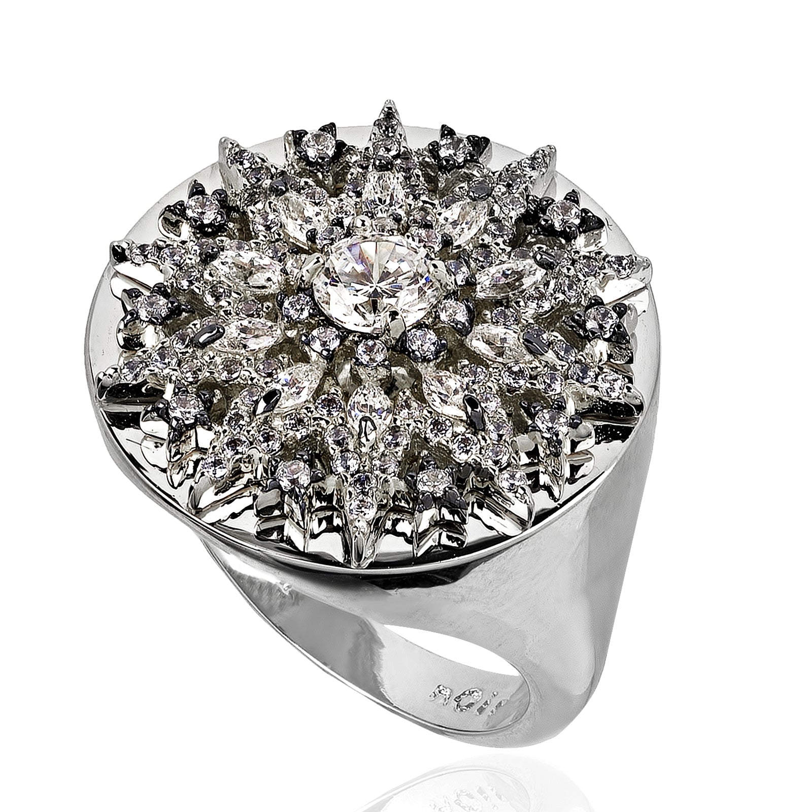 Heavenly Ornaments Ring-Rhodium-8