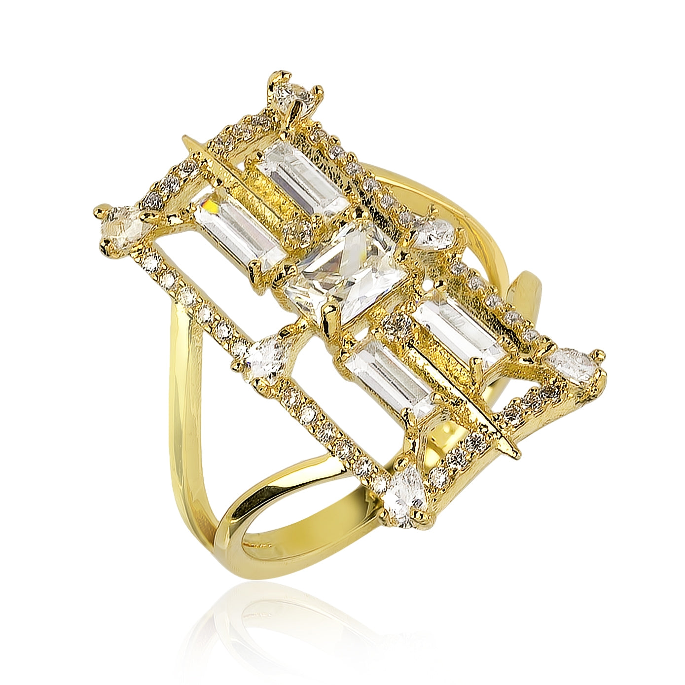 FLASH BACK RING - Rhodium - 8