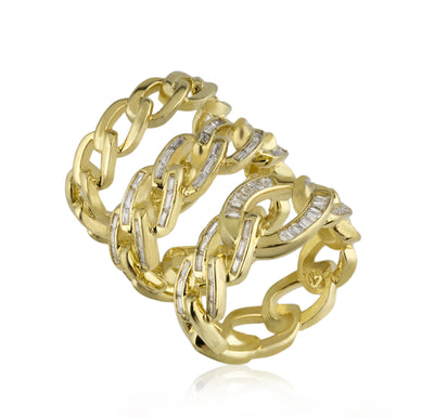 Chain Gang Stackable Ring Set