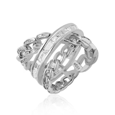 Chain Gang Stackable Ring Set