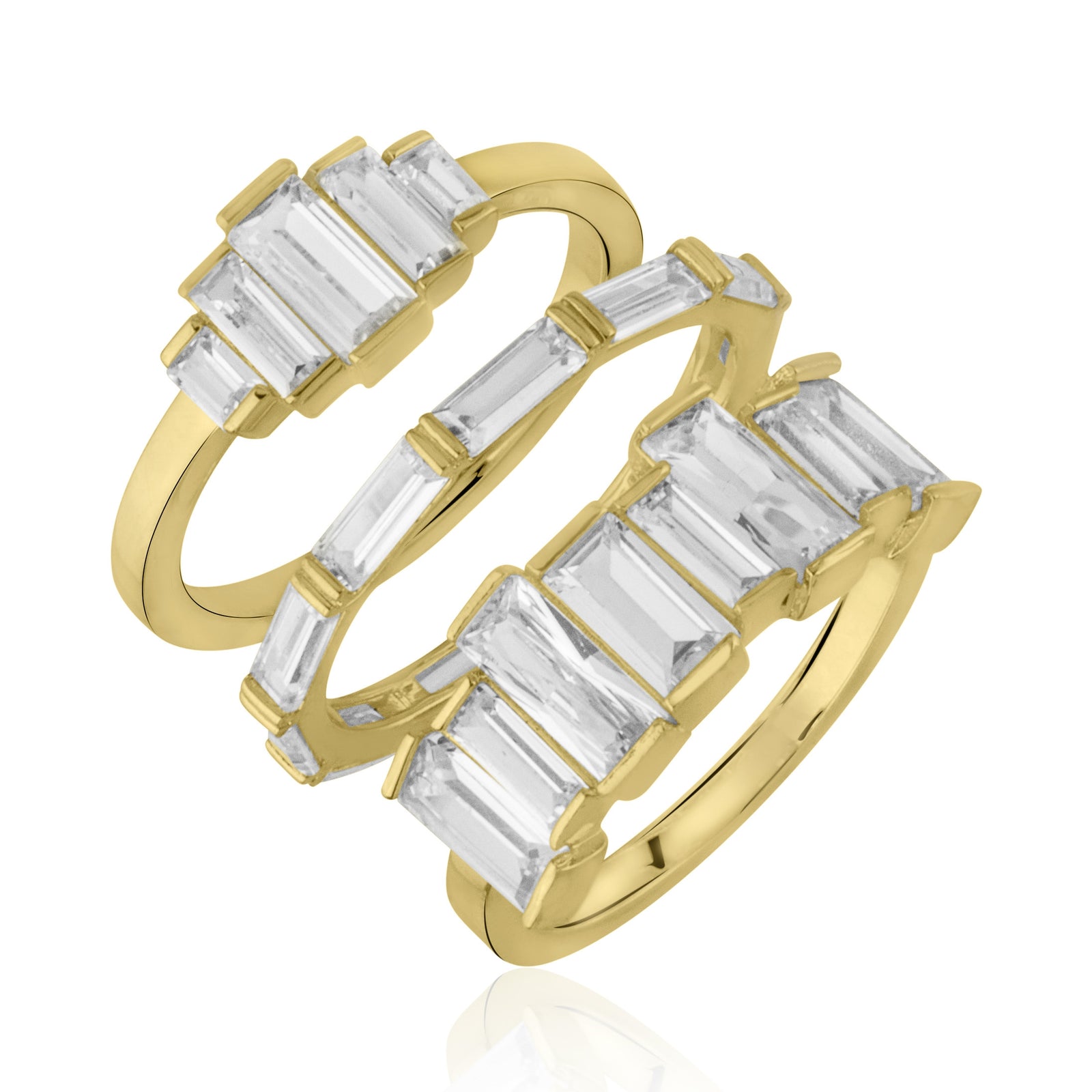 Rangées Stackable Ring Set-8
