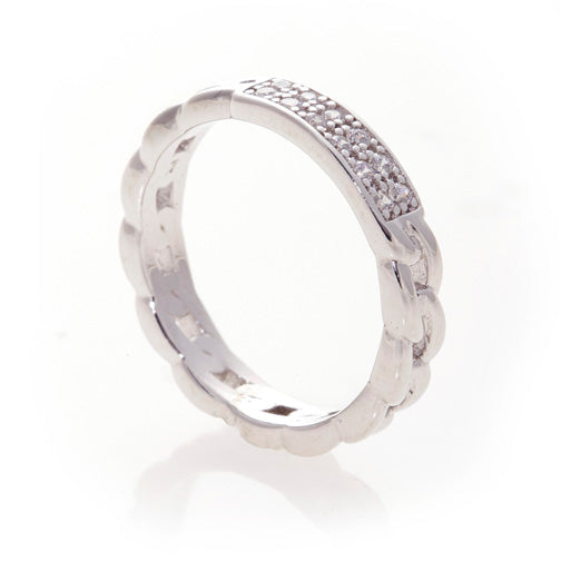 Cara Pave ID Ring