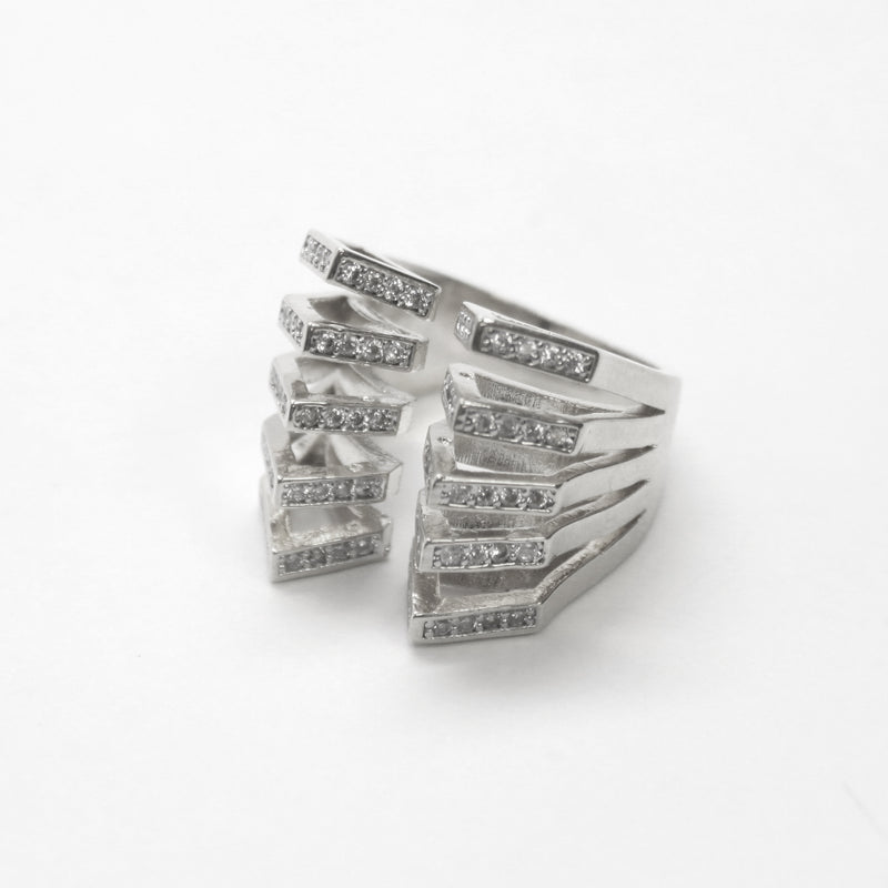 Terri Caged Pave Ring