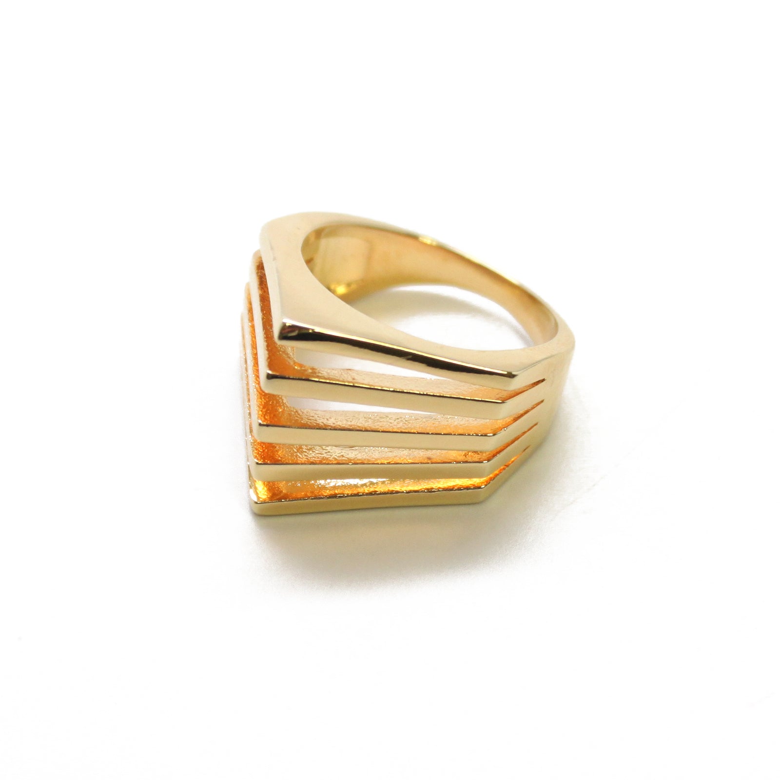 Brenda Pyramid Spike Ring