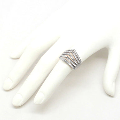 Carla Pave Pyramid Spike Ring