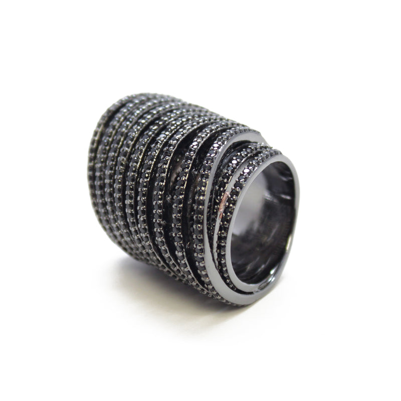 Crystal Spiral Ring